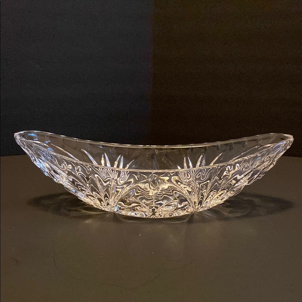 Vintage Clear Glass Relish Bowl